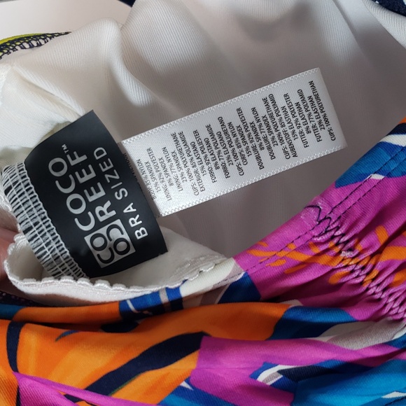 Coco Reef Sassy Underwire One Piece Swimsuit – Size 36D – Eclectic Jungle Print - Picture 11 of 12